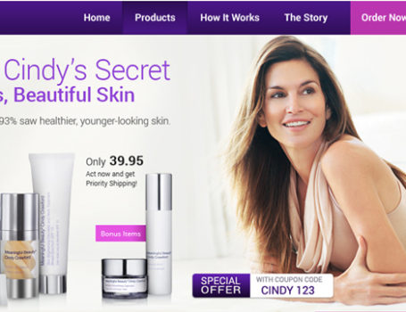Meaningful Beauty home page re-design test